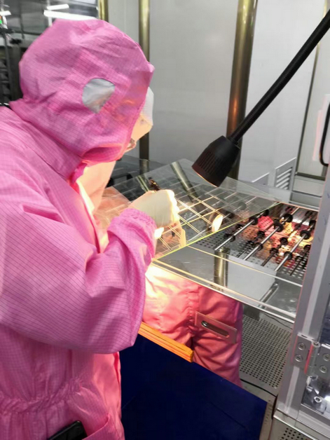 First inspection of etching